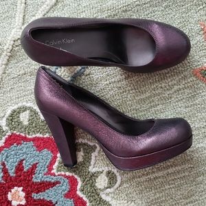 Calvin Klein Bronze Heels